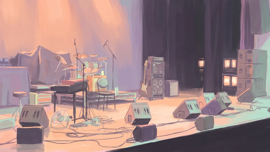 Empty theatre stage at Great Canadian Casino Vancouver